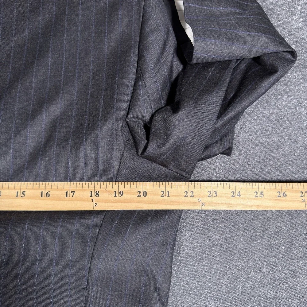 Jos A Bank Reserve Blazer 42R Navy Blue Pinstripe Reda 1865 100% Wool Jacket